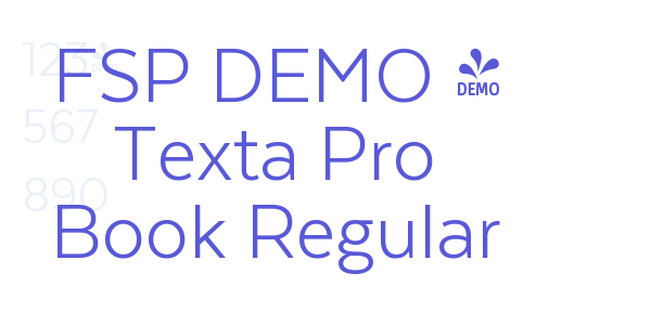 FSP DEMO – Texta Pro Book Regular font