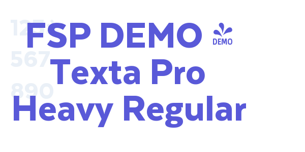 FSP DEMO – Texta Pro Heavy Regular font free