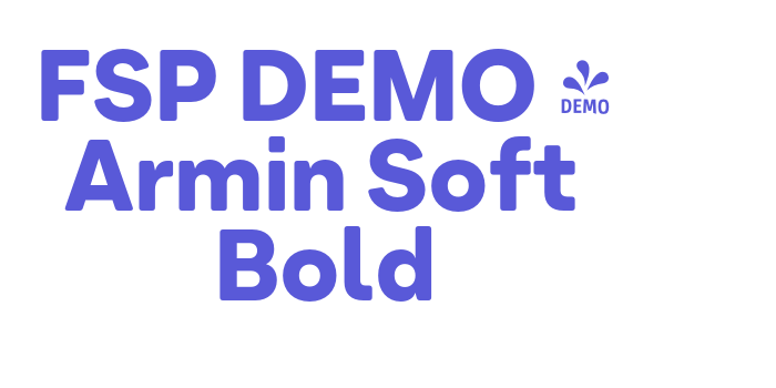 FSP DEMO – Armin Soft Bold Font Download