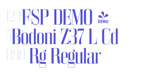 FSP DEMO – Bodoni Z37 L Cd Rg Regular-font-download