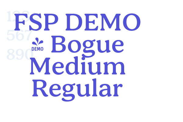 FSP DEMO – Bogue Medium Regular