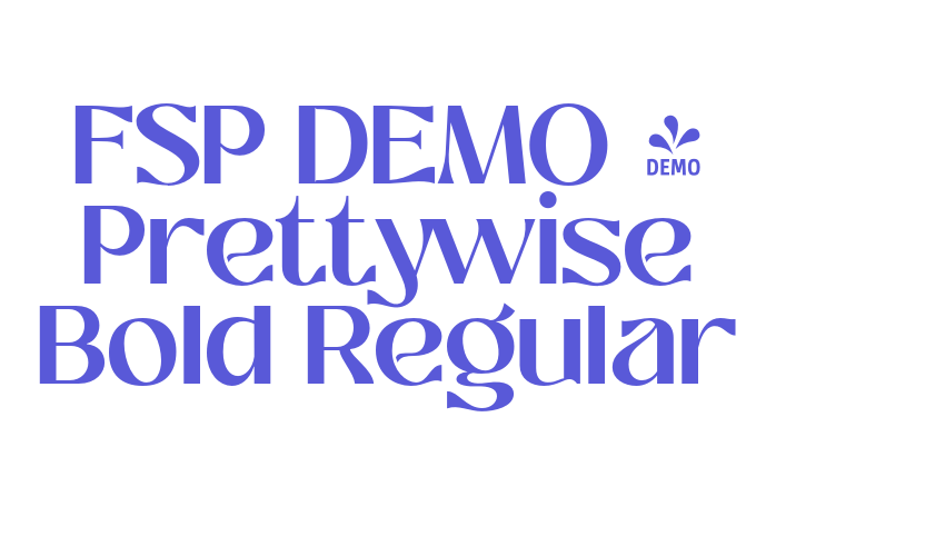 FSP DEMO – Prettywise Bold Regular Font