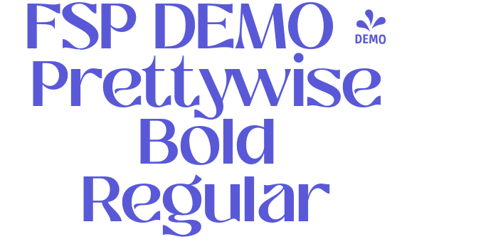 FSP DEMO – Prettywise Bold Regular Font Download