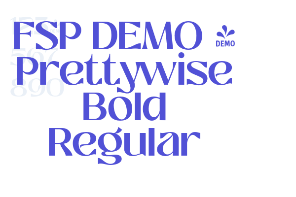 FSP DEMO – Prettywise Bold Regular