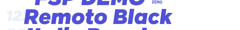 FSP DEMO – Remoto Black Italic Regular-font