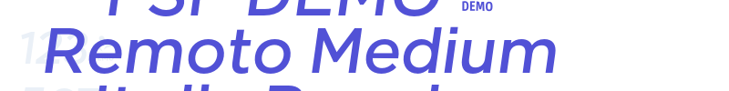 FSP DEMO – Remoto Medium Italic Regular-font