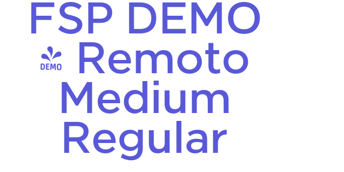 FSP DEMO – Remoto Medium Regular Font Download