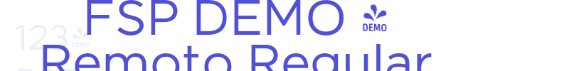 FSP DEMO – Remoto Regular-font