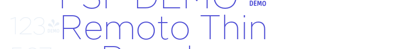 FSP DEMO – Remoto Thin Regular-font