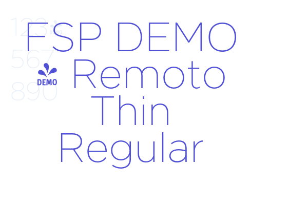 FSP DEMO – Remoto Thin Regular