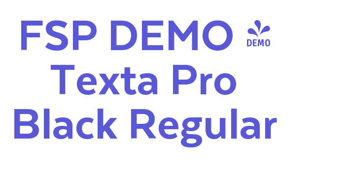 FSP DEMO – Texta Pro Black Regular Font