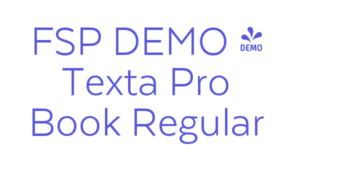 FSP DEMO – Texta Pro Book Regular Font Download