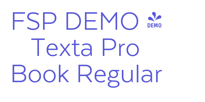 FSP DEMO – Texta Pro Book Regular Font