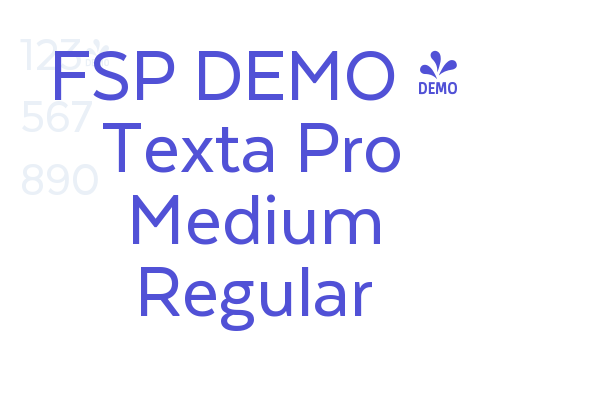 FSP DEMO – Texta Pro Medium Regular