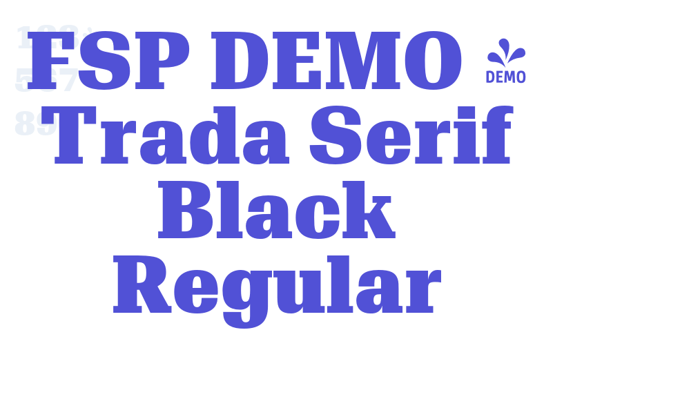 FSP DEMO – Trada Serif Black Regular-font-download