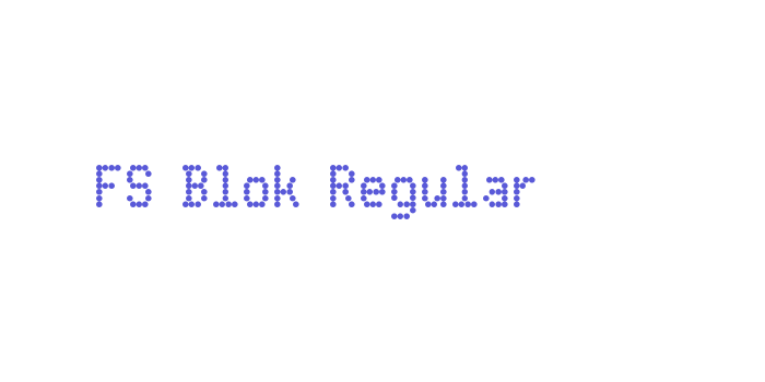 FS Blok Regular Font Download