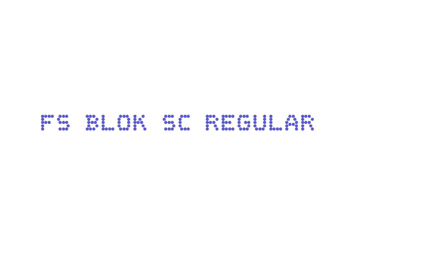 FS Blok SC Regular Font Download