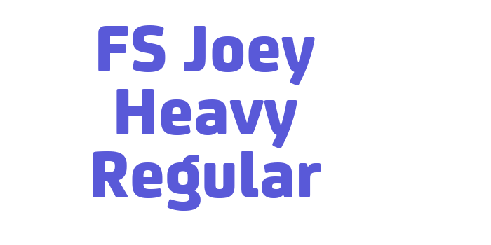 FS Joey Heavy Regular Font