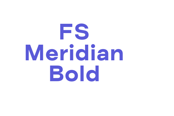 FS Meridian Bold Font