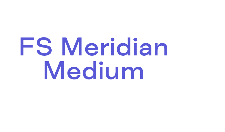 FS Meridian Medium Font