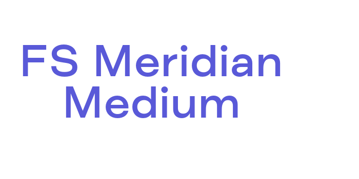 FS Meridian Medium Font Download