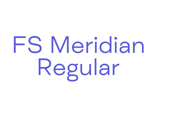 FS Meridian Regular Font