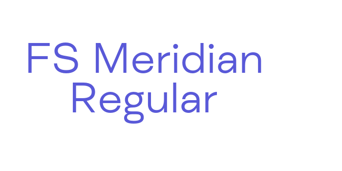 FS Meridian Regular Font Download