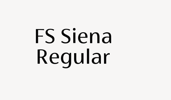 FS Siena Regular Font