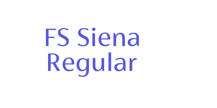 FS Siena Regular Font Download