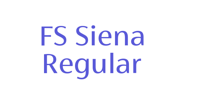 FS Siena Regular Font