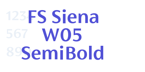 FS Siena W05 SemiBold-font-download