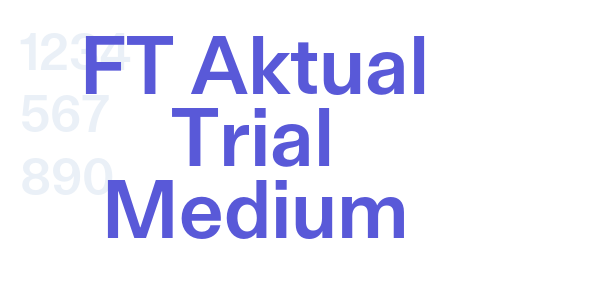 FT Aktual Trial Medium font