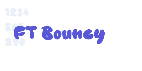 FT Bouncy font free