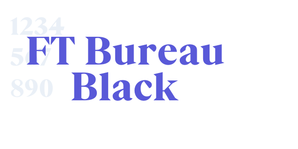 FT Bureau Black font free