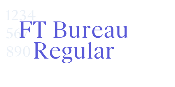 FT Bureau Regular font free