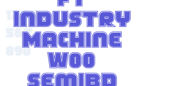 FT Industry Machine W00 SemiBd font