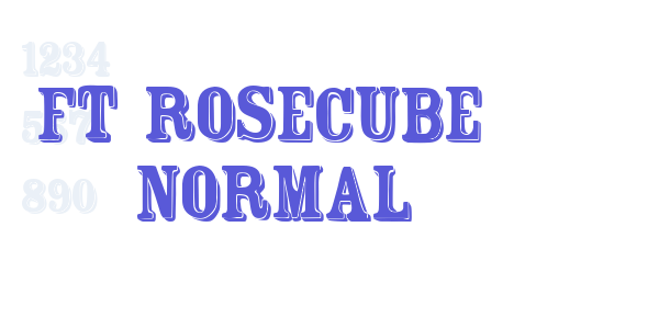 FT Rosecube  normal font free