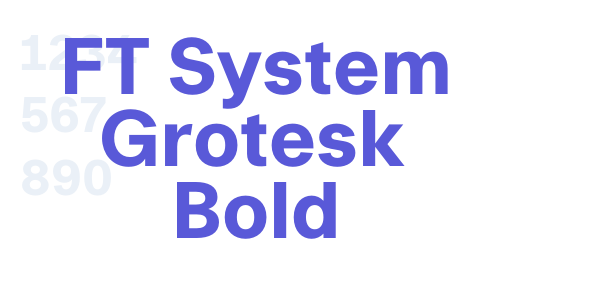 FT System Grotesk Bold font free