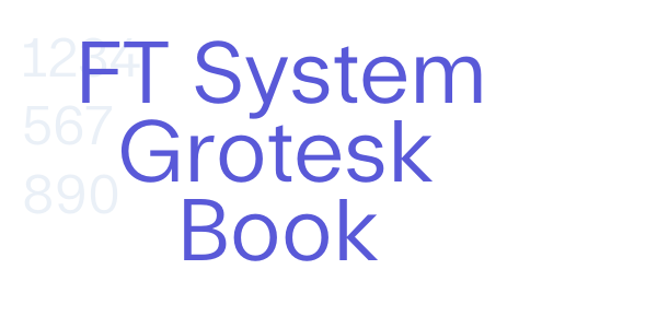 FT System Grotesk Book font free