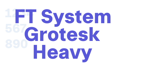 FT System Grotesk Heavy font free