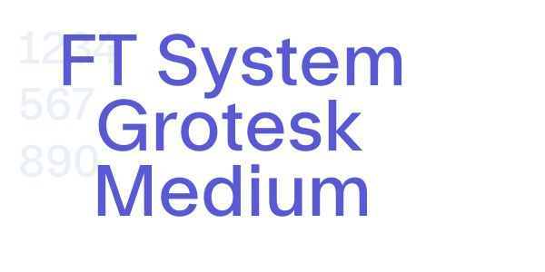 FT System Grotesk Medium font free