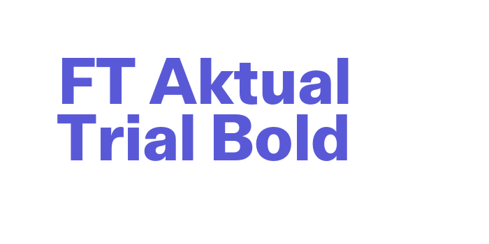 Download FT Aktual Trial Bold Font