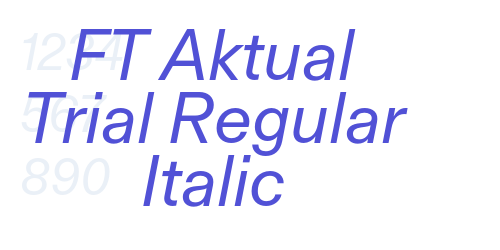 FT Aktual Trial Regular Italic-font-download