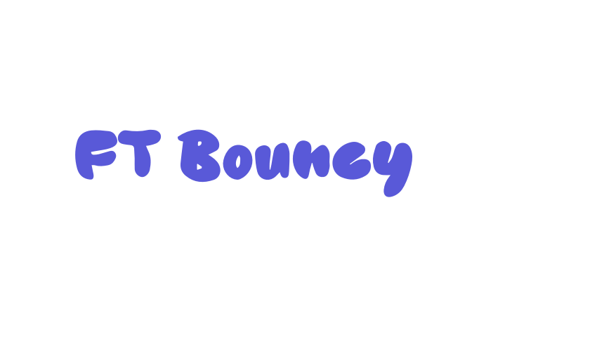 FT Bouncy Font Download