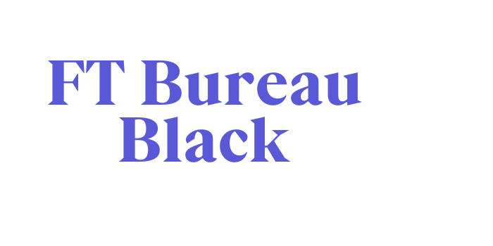 FT Bureau Black Font Download