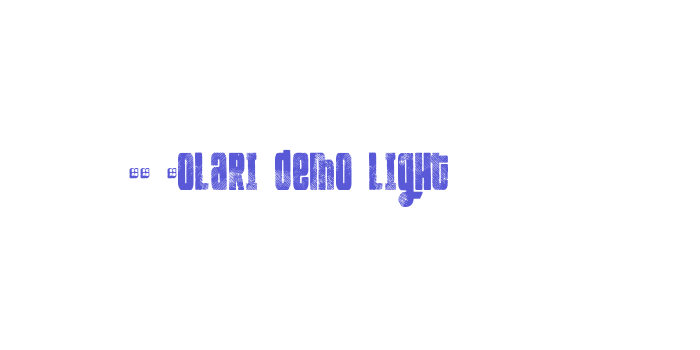 FT Kolari demo light Font Download