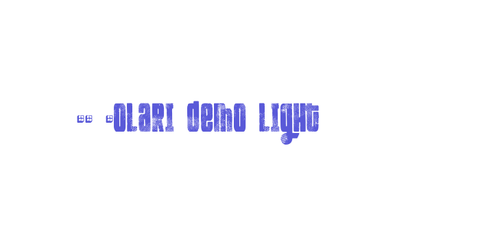 FT Kolari demo light Font