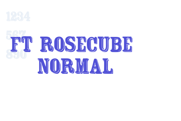 FT Rosecube  normal Font Download