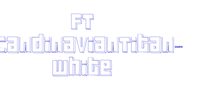 FT ScandinavianTitan2 White Font Download