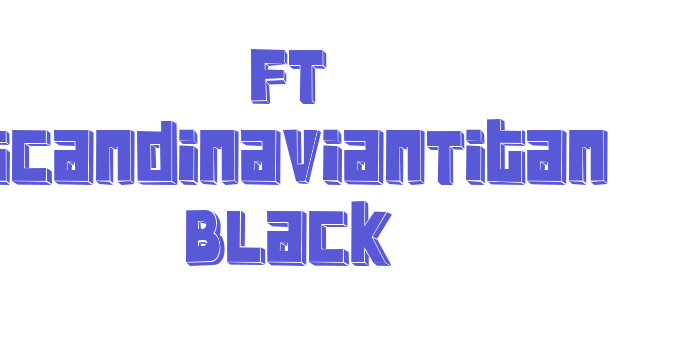 FT ScandinavianTitan Black Font Download